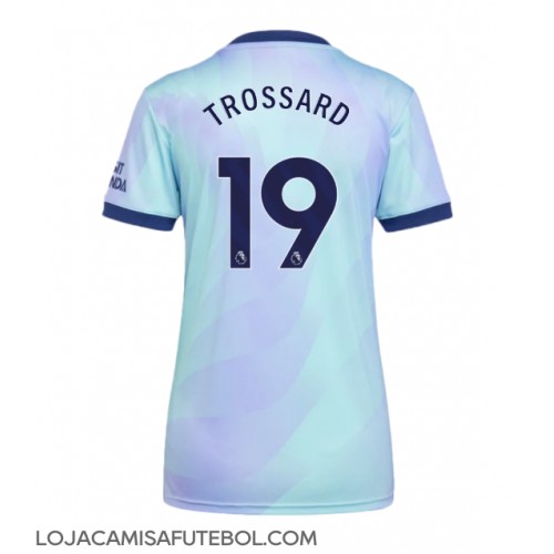 Camisa de Futebol Arsenal Leandro Trossard #19 Equipamento Alternativo Mulheres 2024-25 Manga Curta